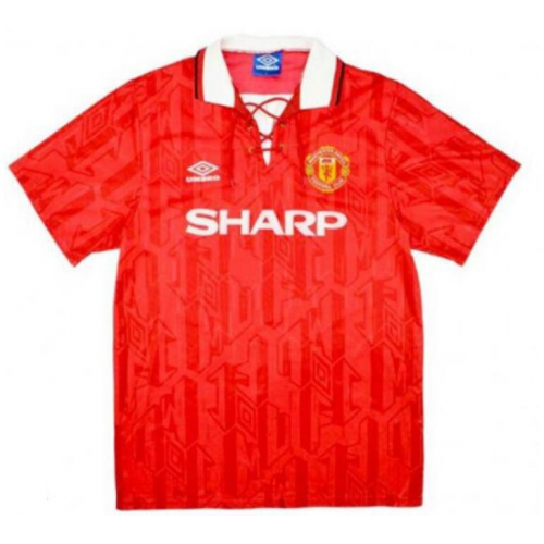 92-94 Manchester United Home Retro Soccer Jersey Shirt